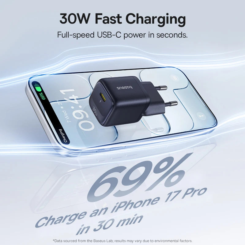 Chargeur Ultra Rapide GaN 30W - Baseus