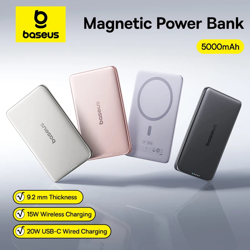 Batterie Externe Magnétique Baseus 5000mAh (20W)